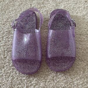 Glittery Purple Kids Sandals